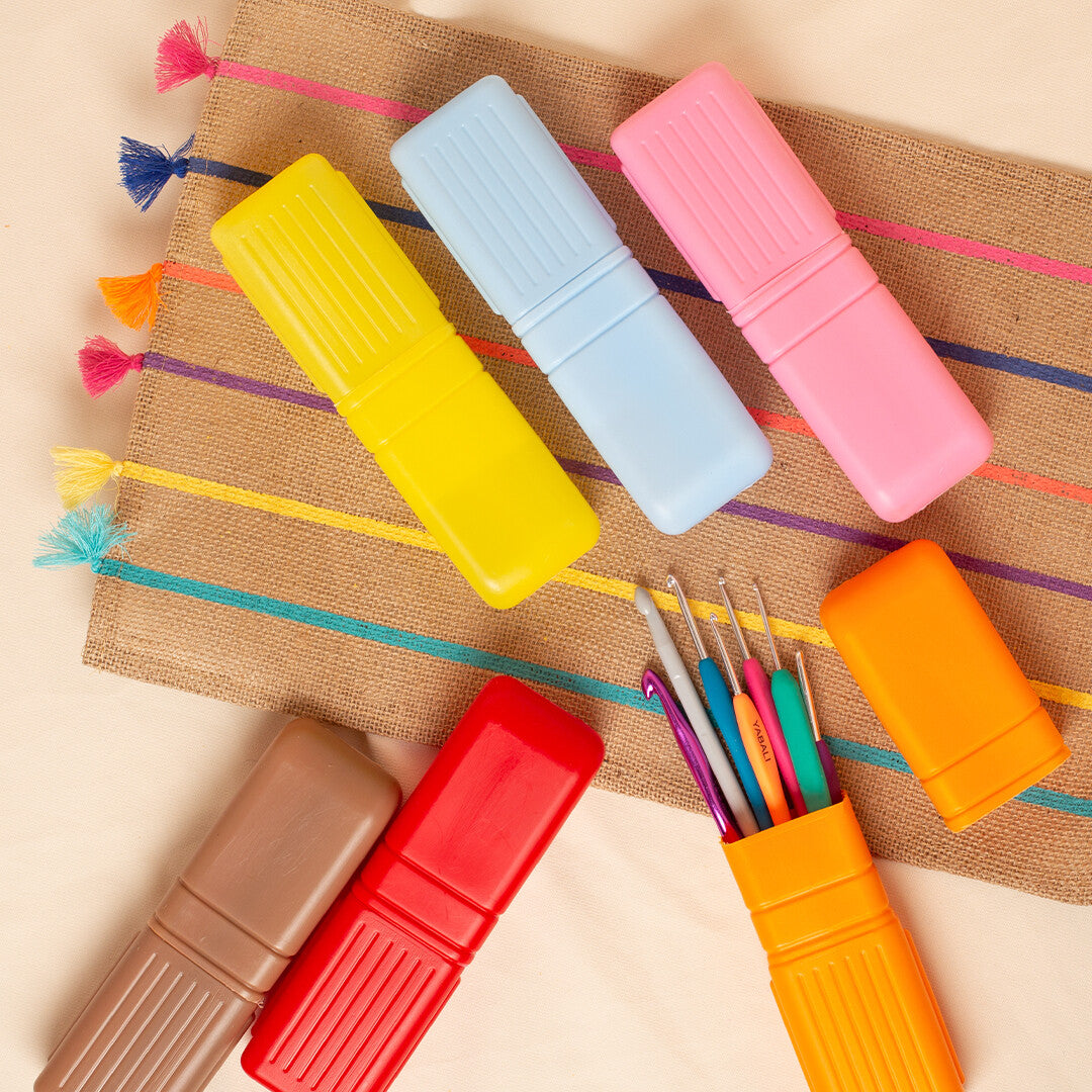 Loren 40 cm Knitting Needle Box, Purple