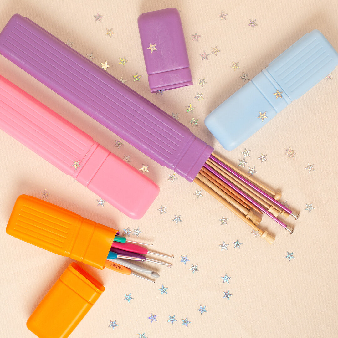 Loren 40 cm Knitting Needle Box, Purple