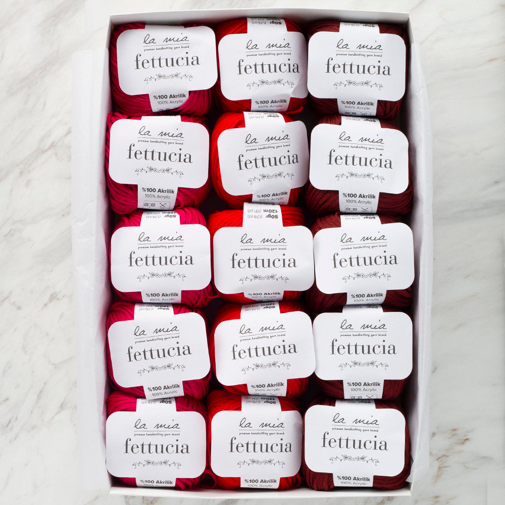 La Mia Fettucia Yarn Gift Set, Vervain