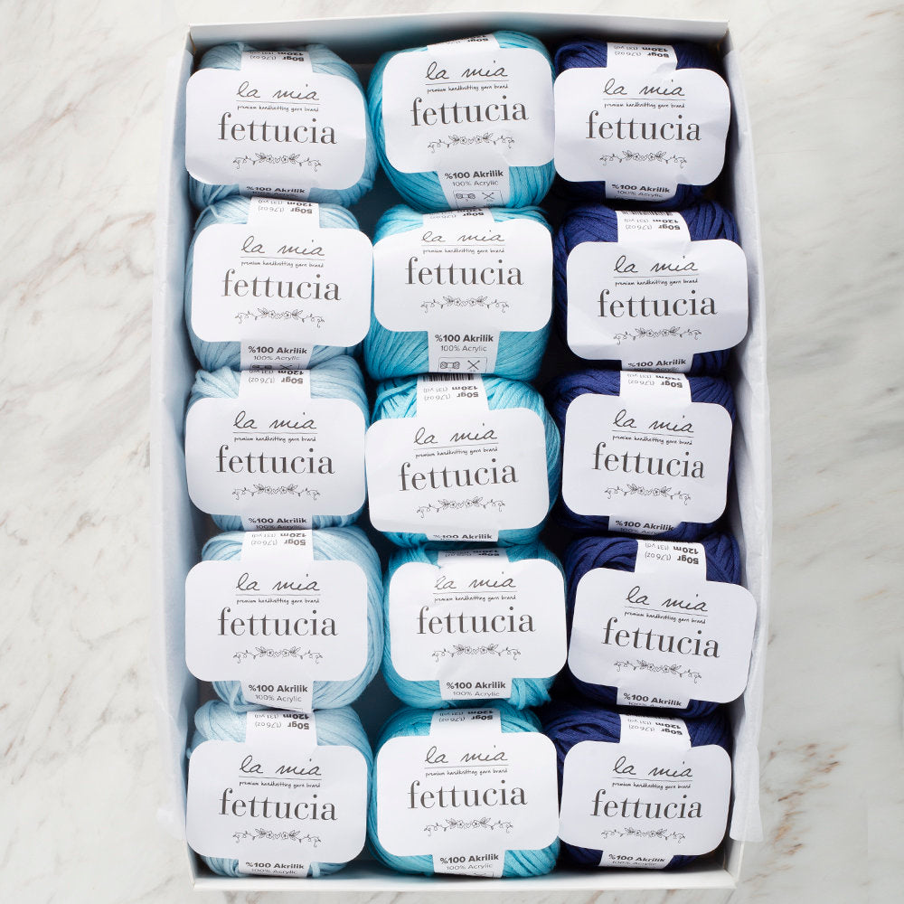 La Mia Fettucia Yarn Gift Set, Anemone