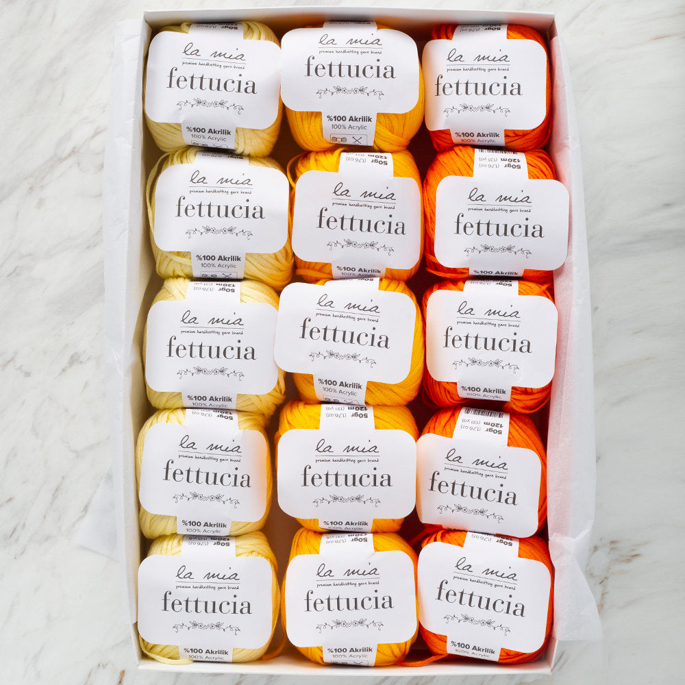 La Mia Fettucia Yarn Gift Set, Gazania