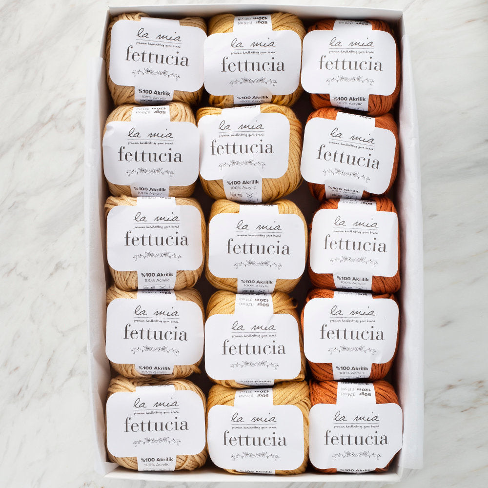 La Mia Fettucia Yarn Gift Set, Sunflower