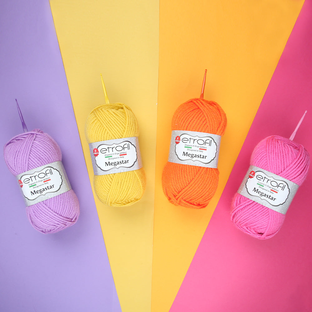 Etrofil Megastar Yarn,Orange - 72192