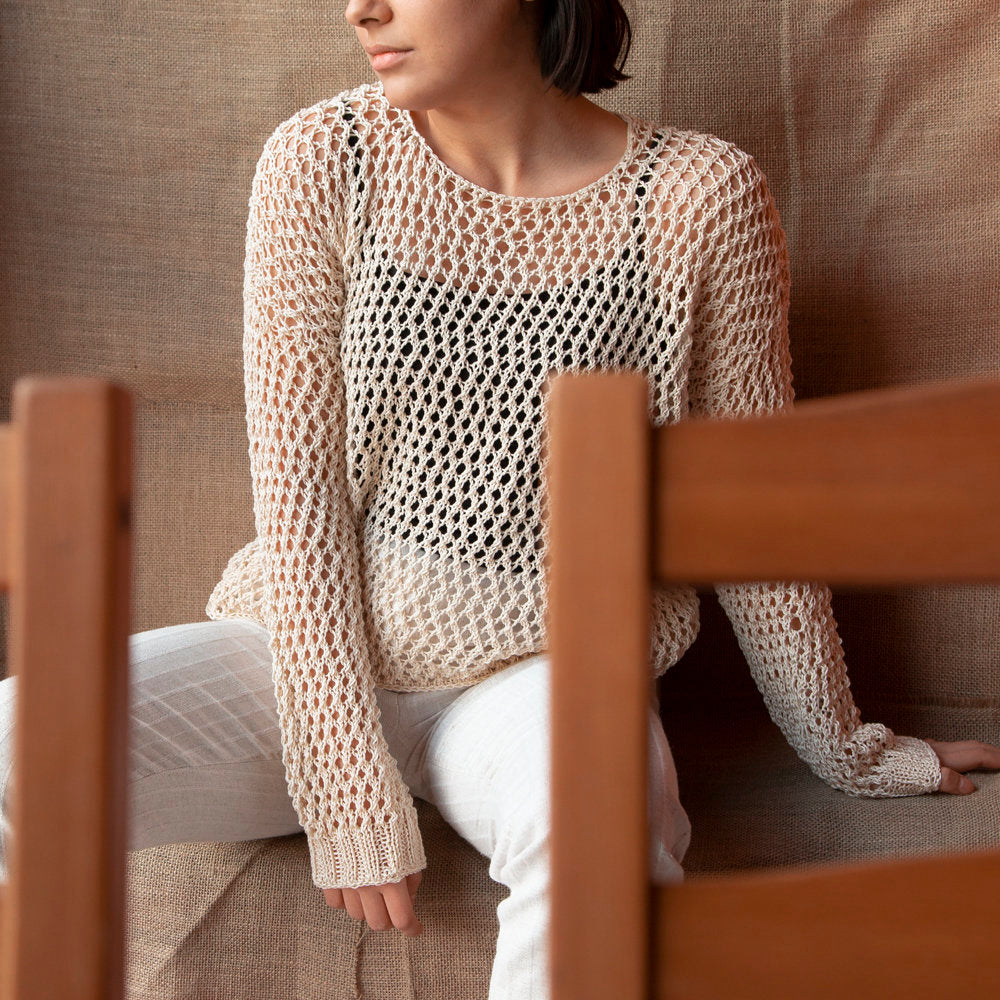La Mia Mercerized Cotton Yarn, Dark Cream - 174
