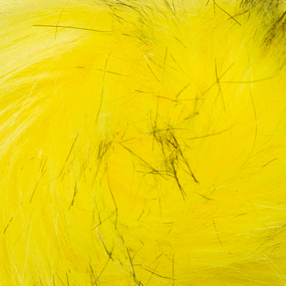 Loren Faux Fur Pom Pom, Yellow