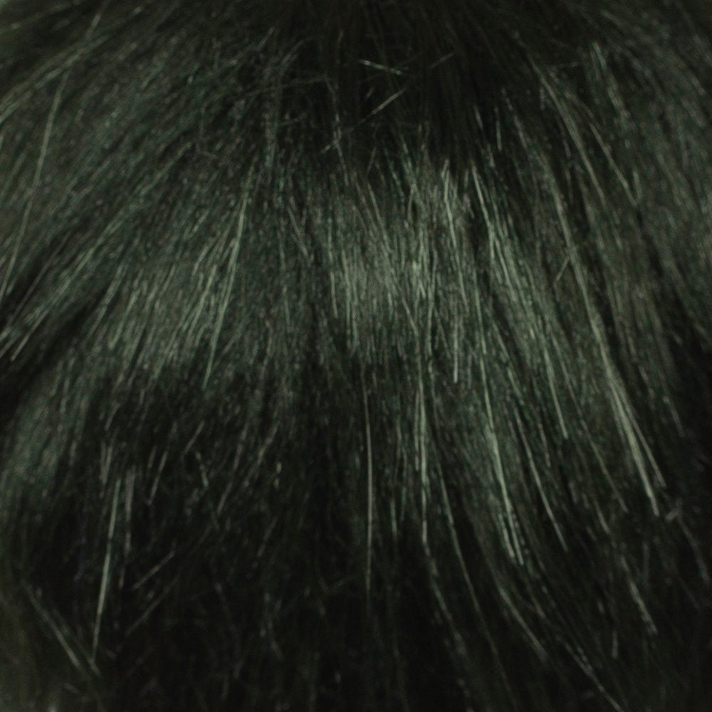 Loren Faux Fur Pom Pom, Dark Green