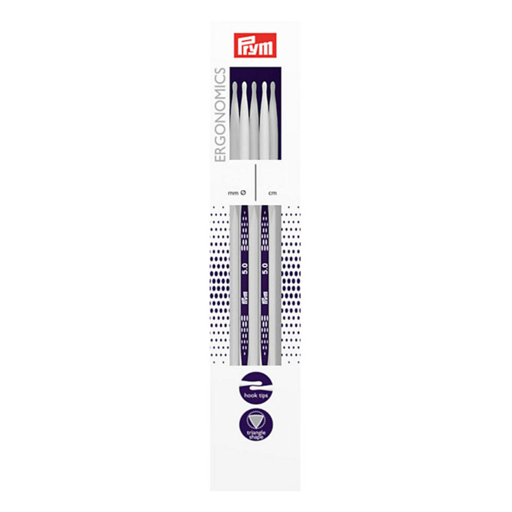 PRYM Ergonomics 6 mm 20 cm Double Pointed Knitting Needle, Set of 5 - 194208