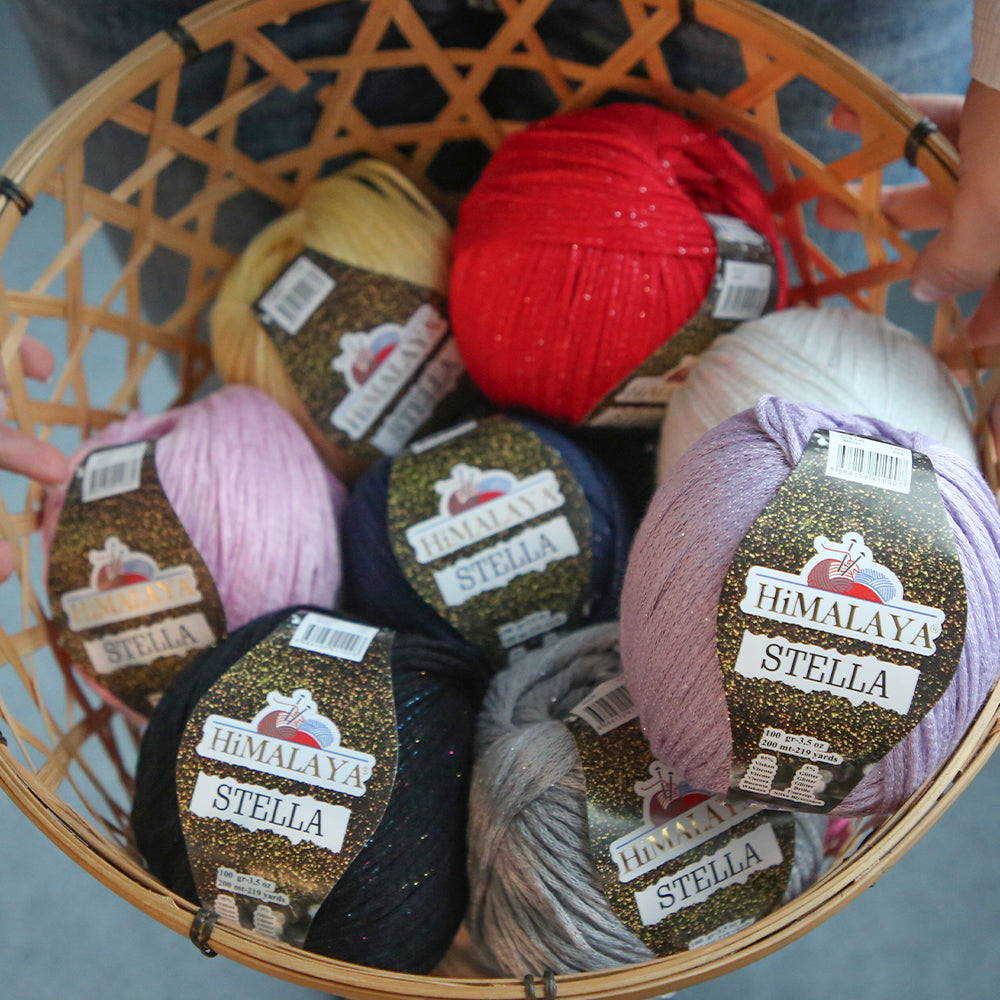 Himalaya Stella Hand Knitting Yarn,Light Claret Red - 46031