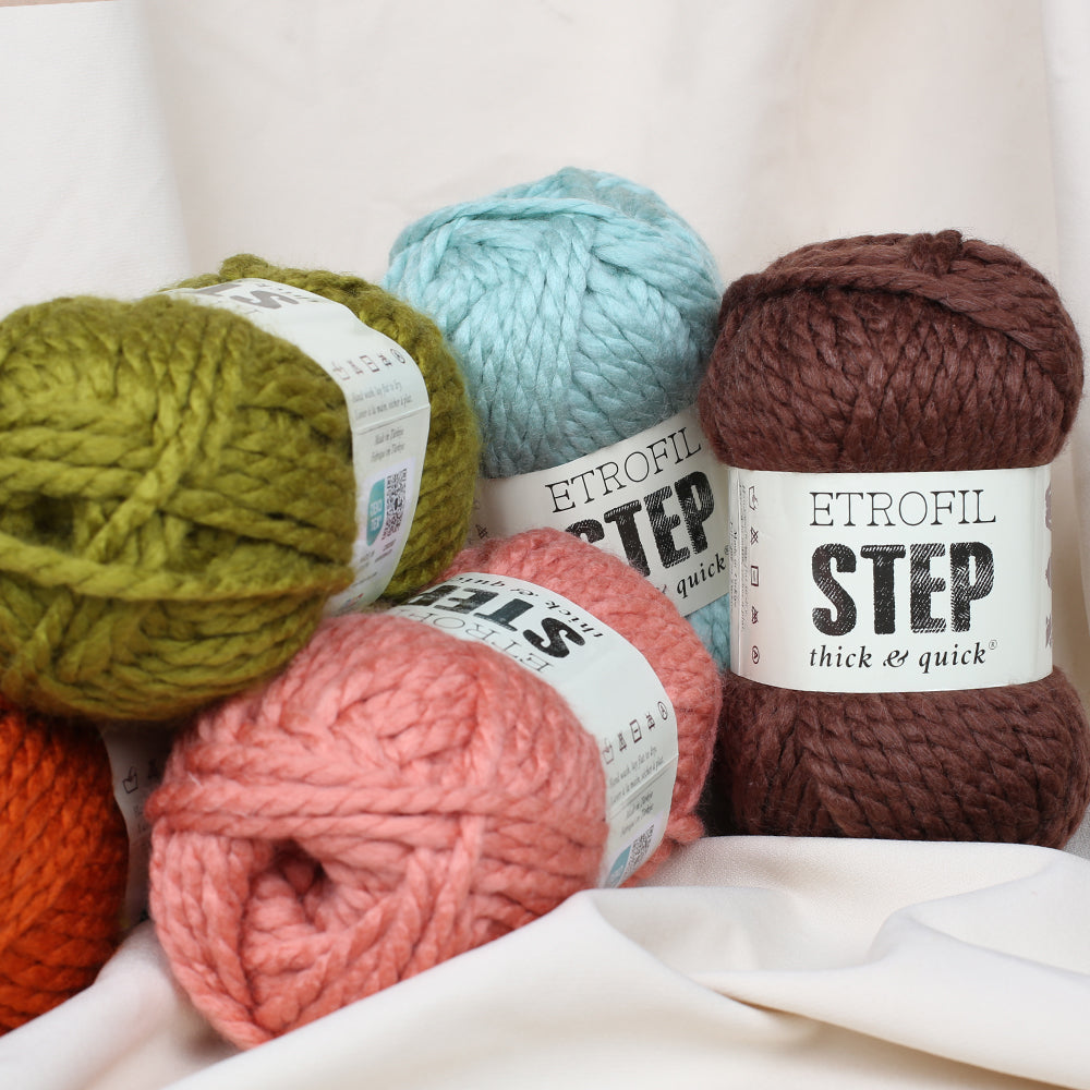 Etrofil Step Hand Knitting Yarn,Dried rose - 72098