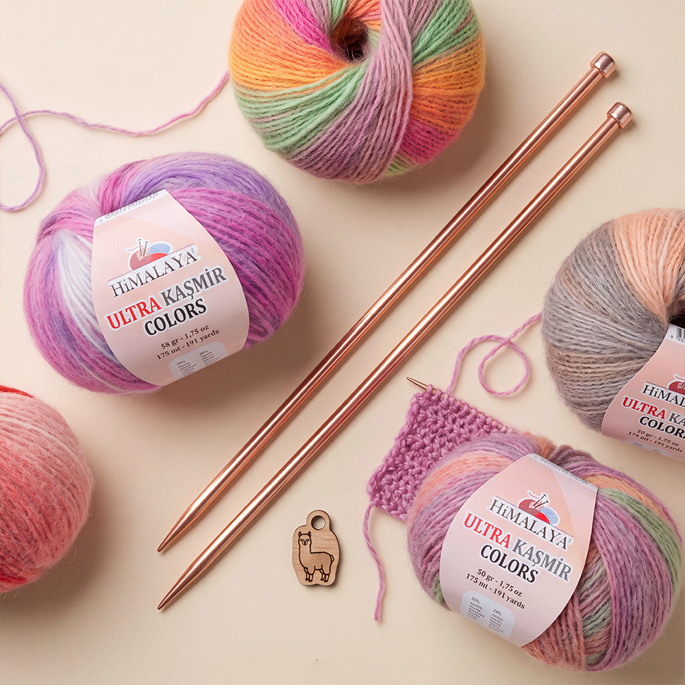 Himalaya Ultra Cashmere Colors Variegated Hand Knitting Yarn - 56601