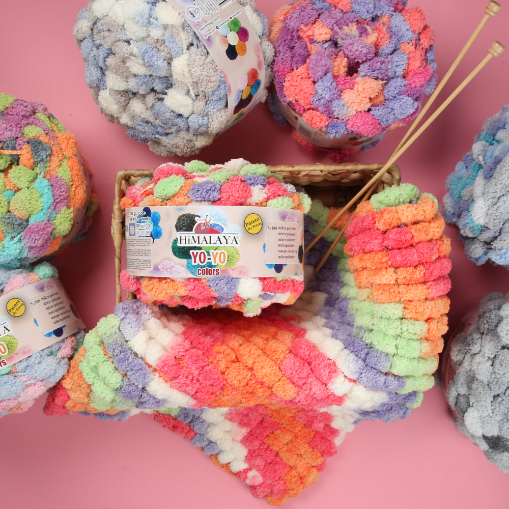Himalaya Yo-Yo Hand Knitting Yarn , Green - 82130