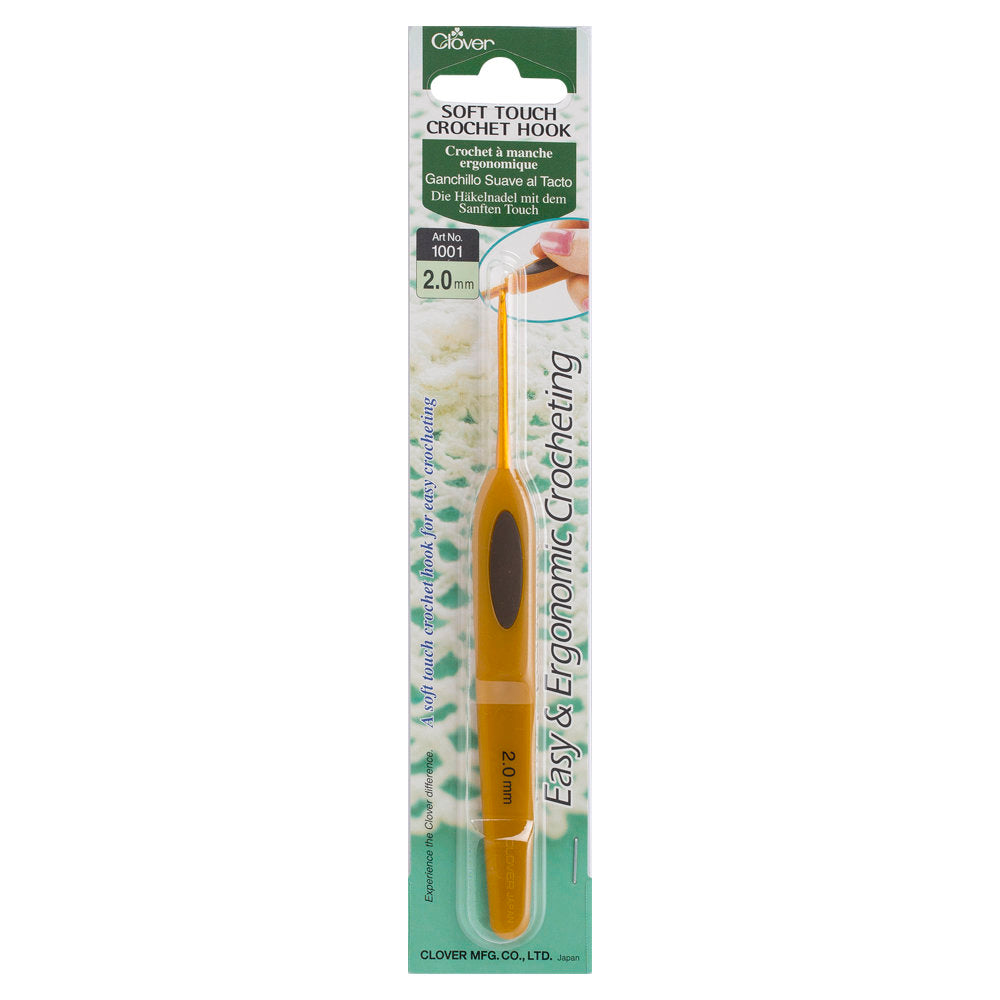 Clover Soft Touch 2.00 mm Ergonomic Crochet Hook - 1001