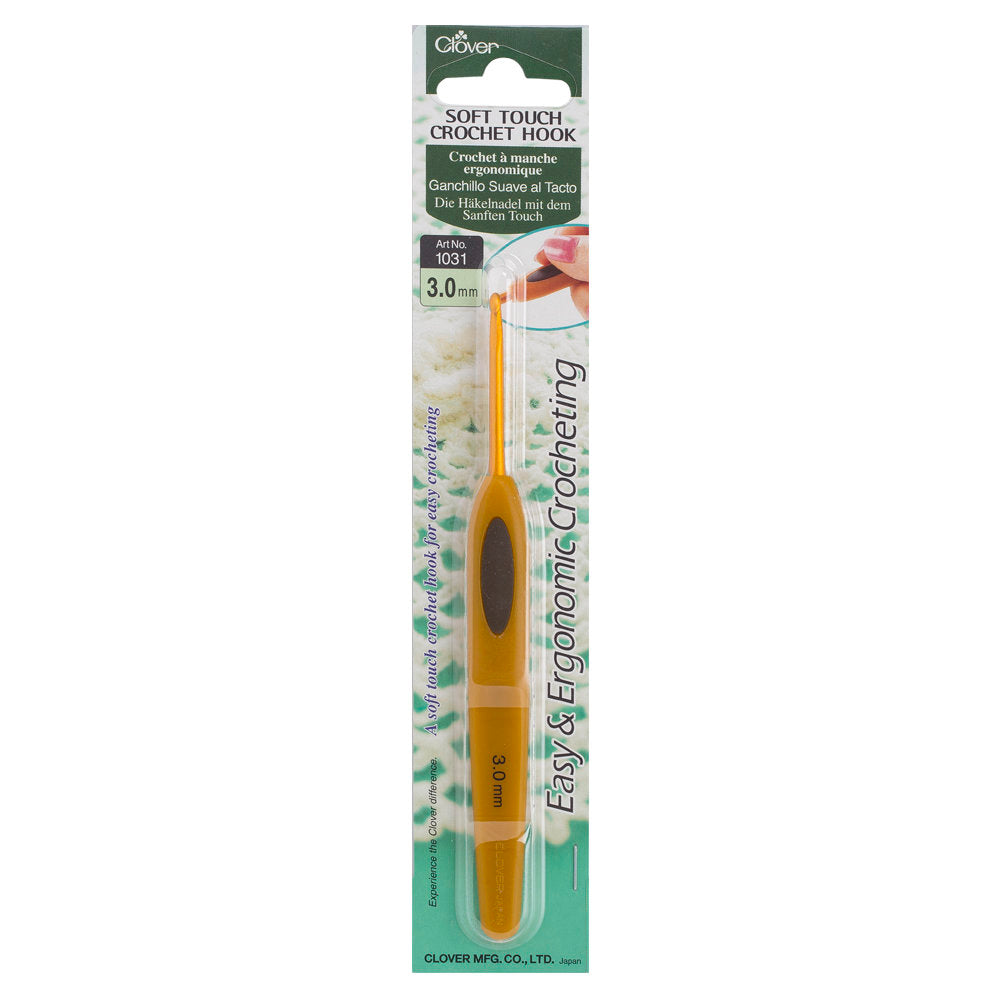 Clover Soft Touch 3.00 mm Ergonomic Crochet Hook - 1031