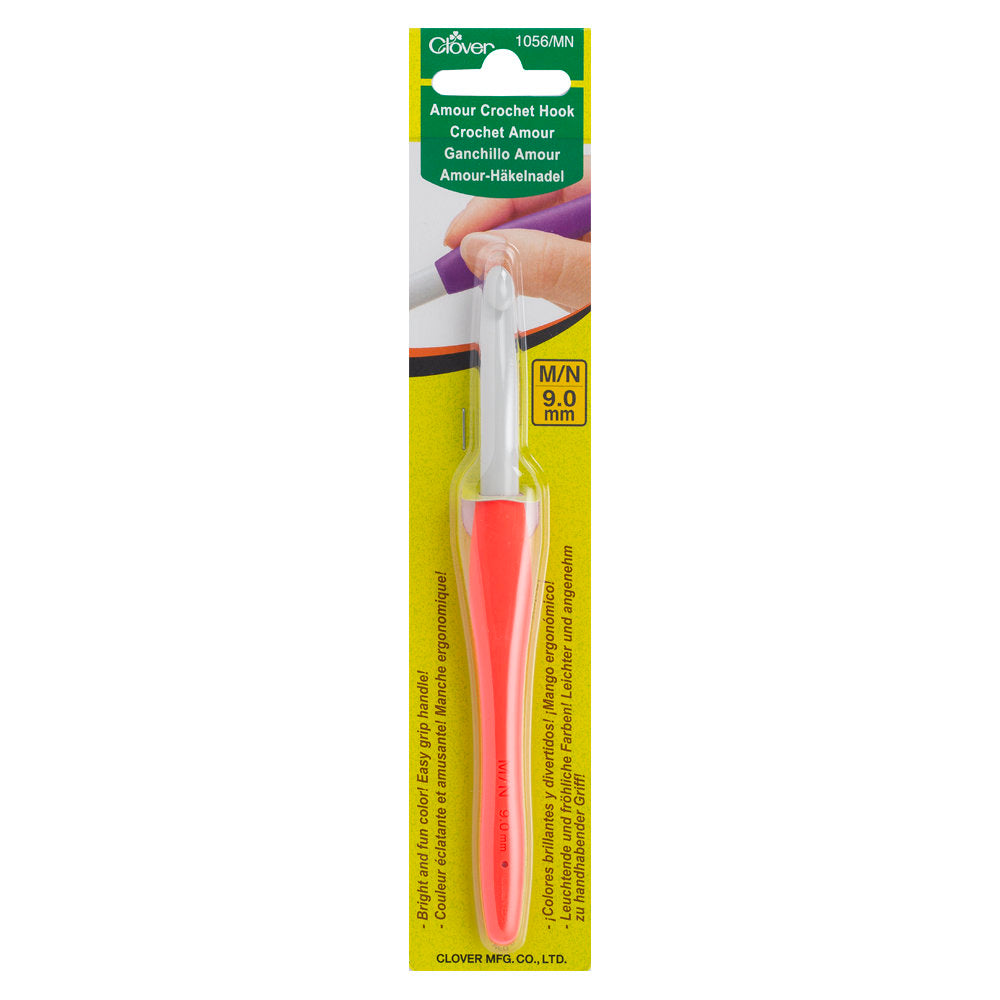 Clover Amour 9 mm Crochet Hook, Orange - 1056