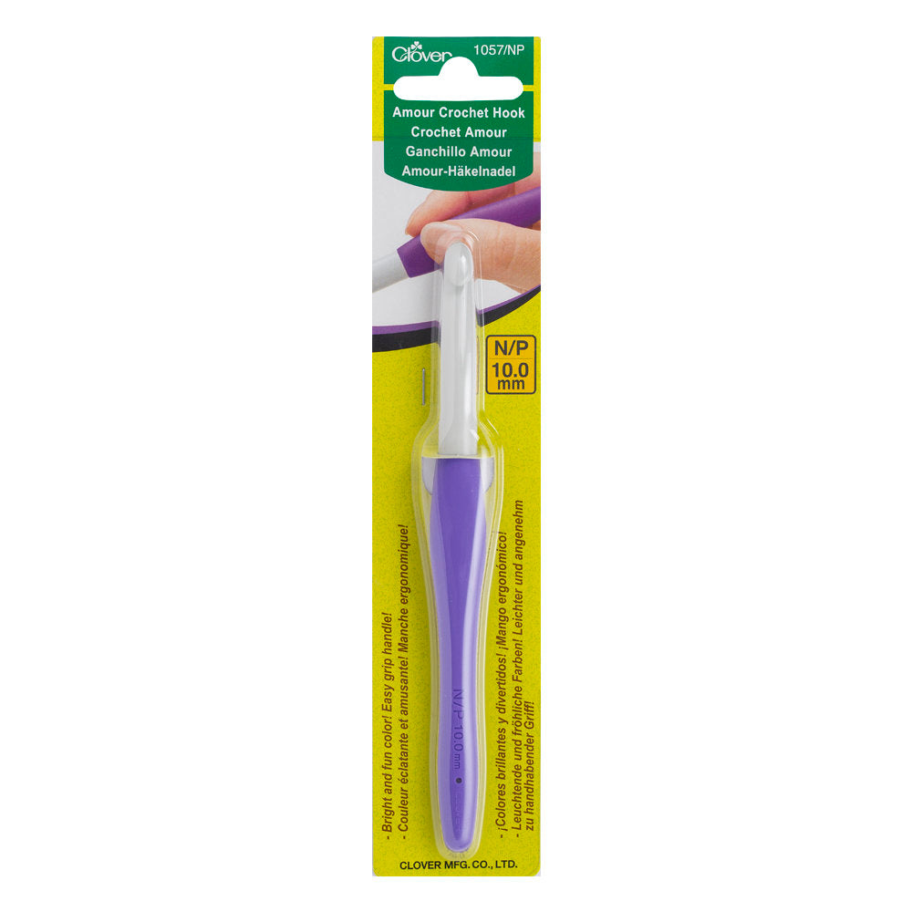 Clover Amour 10 mm Crochet Hook, Purple - 1057