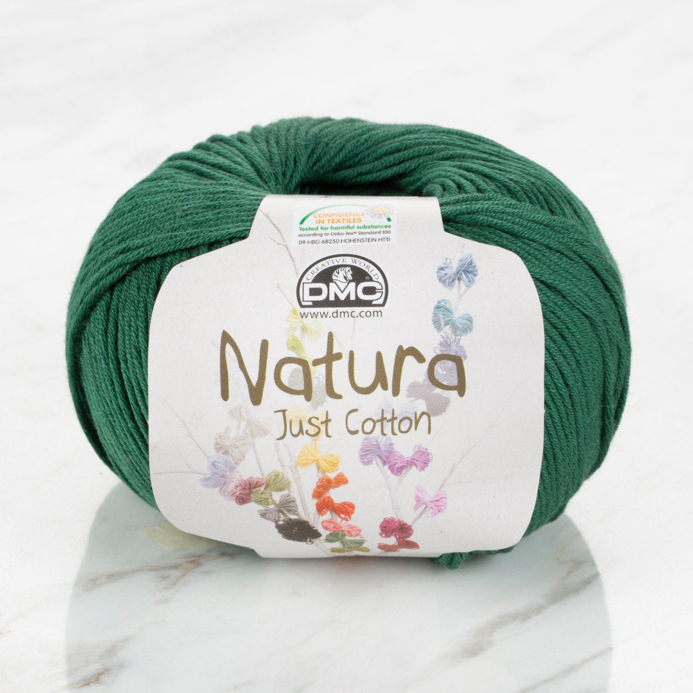 DMC Natura Just Cotton Knitting Yarn, Green - N14