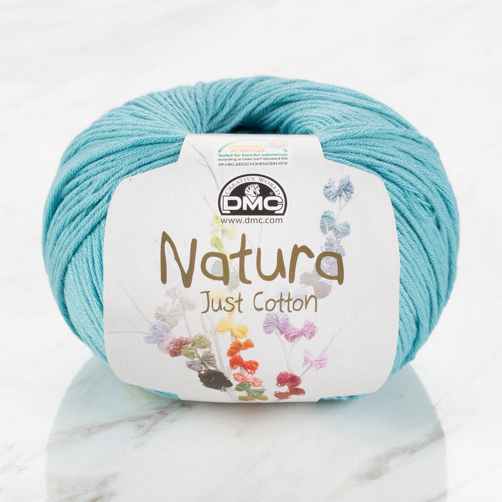 DMC Natura Just Cotton Knitting Yarn, Light Blue - N25