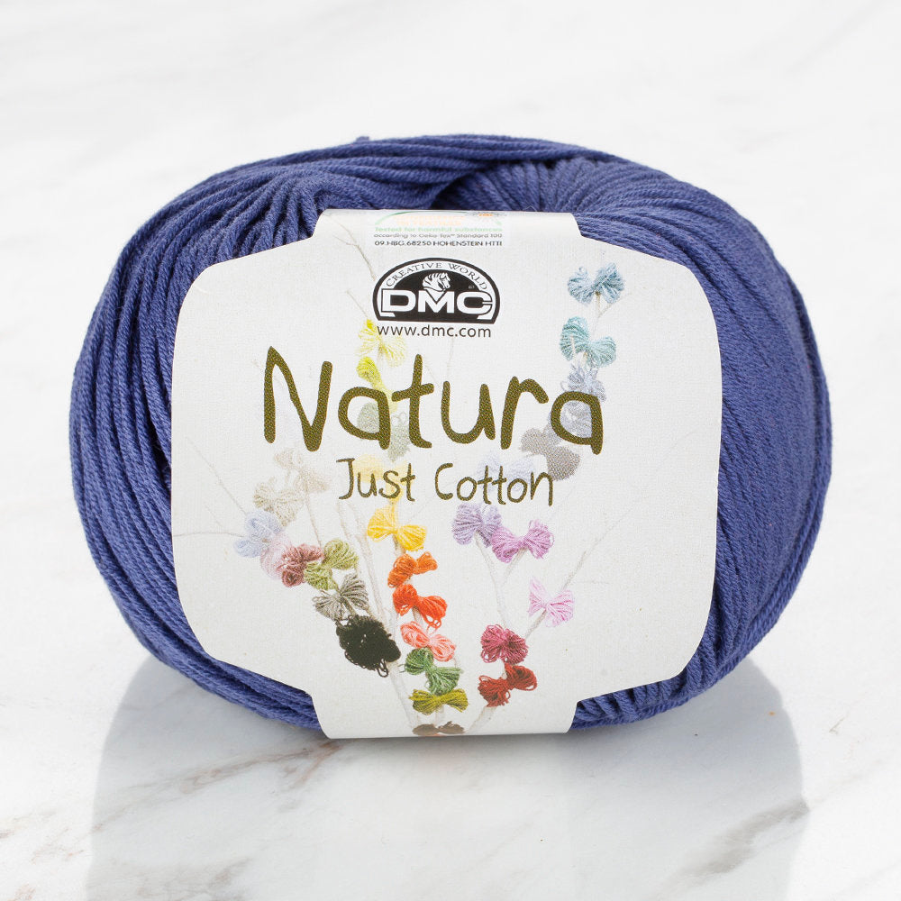 DMC Natura Just Cotton Knitting Yarn, Dark Blue - N53