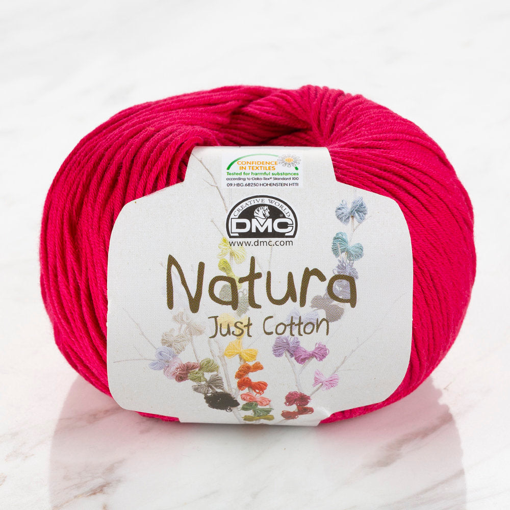 DMC Natura Just Cotton Knitting Yarn, Pink - N61