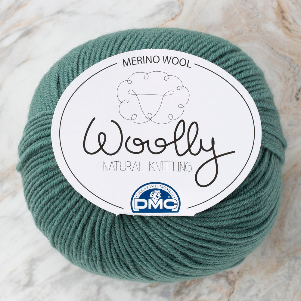 DMC Woolly Merino Baby Yarn, Green - 087