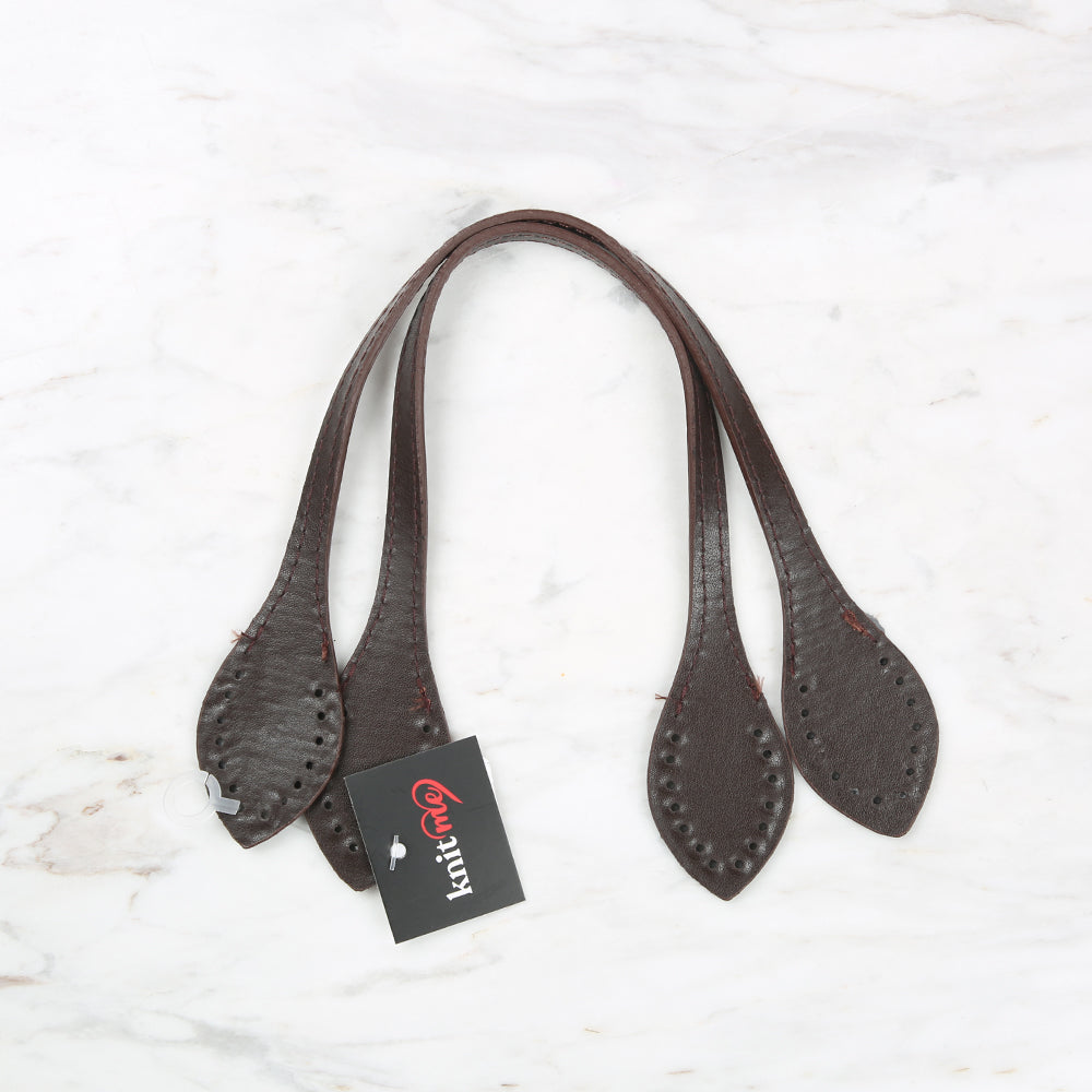Knitme Dyed Bag Handle 37 cm Brown BA-0057