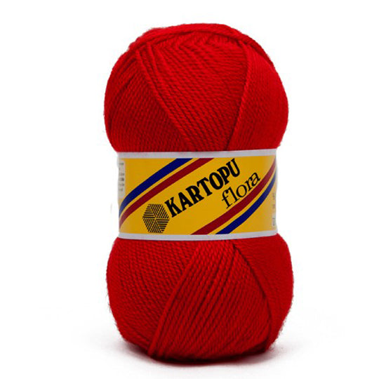 Kartopu Flora Knitting Yarn, Red - K150