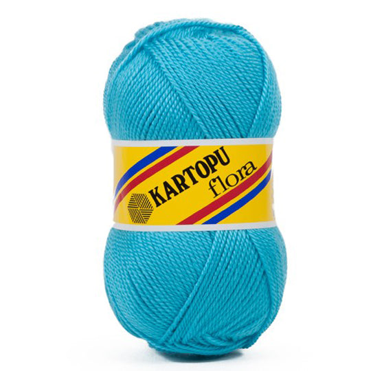 Kartopu Flora Knitting Yarn, Sky Blue - K515