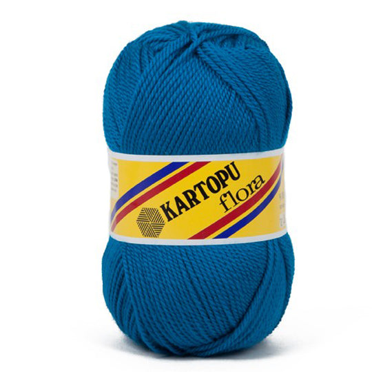 Kartopu Flora Knitting Yarn, Blue - K520