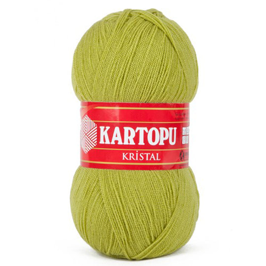 Kartopu Kristal Knitting Yarn, Light Green - K442