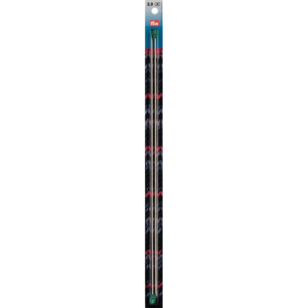 PRYM 2 mm 40 cm Aluminium with knob Knitting Needles -171303