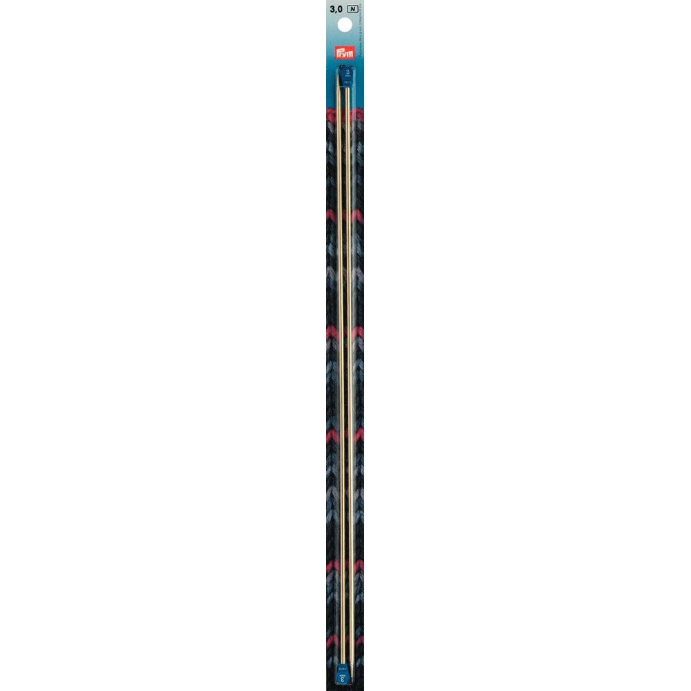 PRYM 3 mm 40 cm Aluminium with knob Knitting Needles - 171307