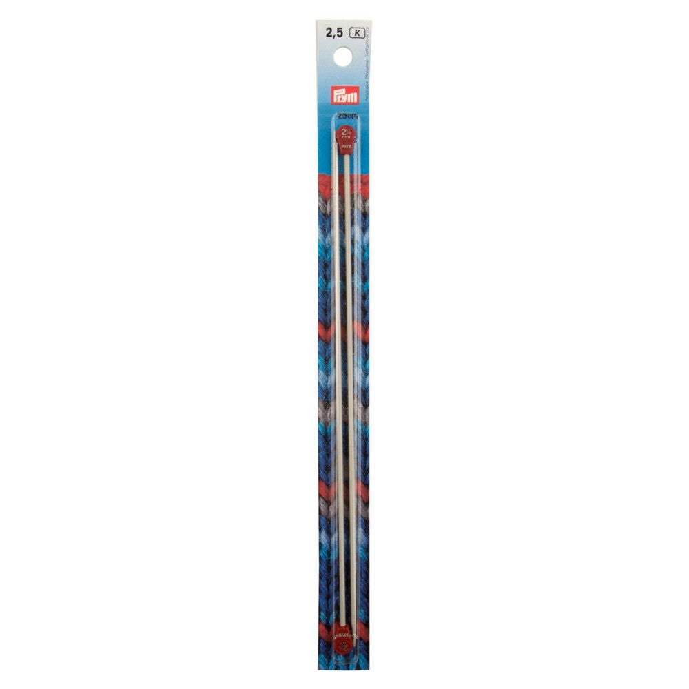 PRYM 2.5 mm 25 cm Aluminium Knitting Needles - 191422