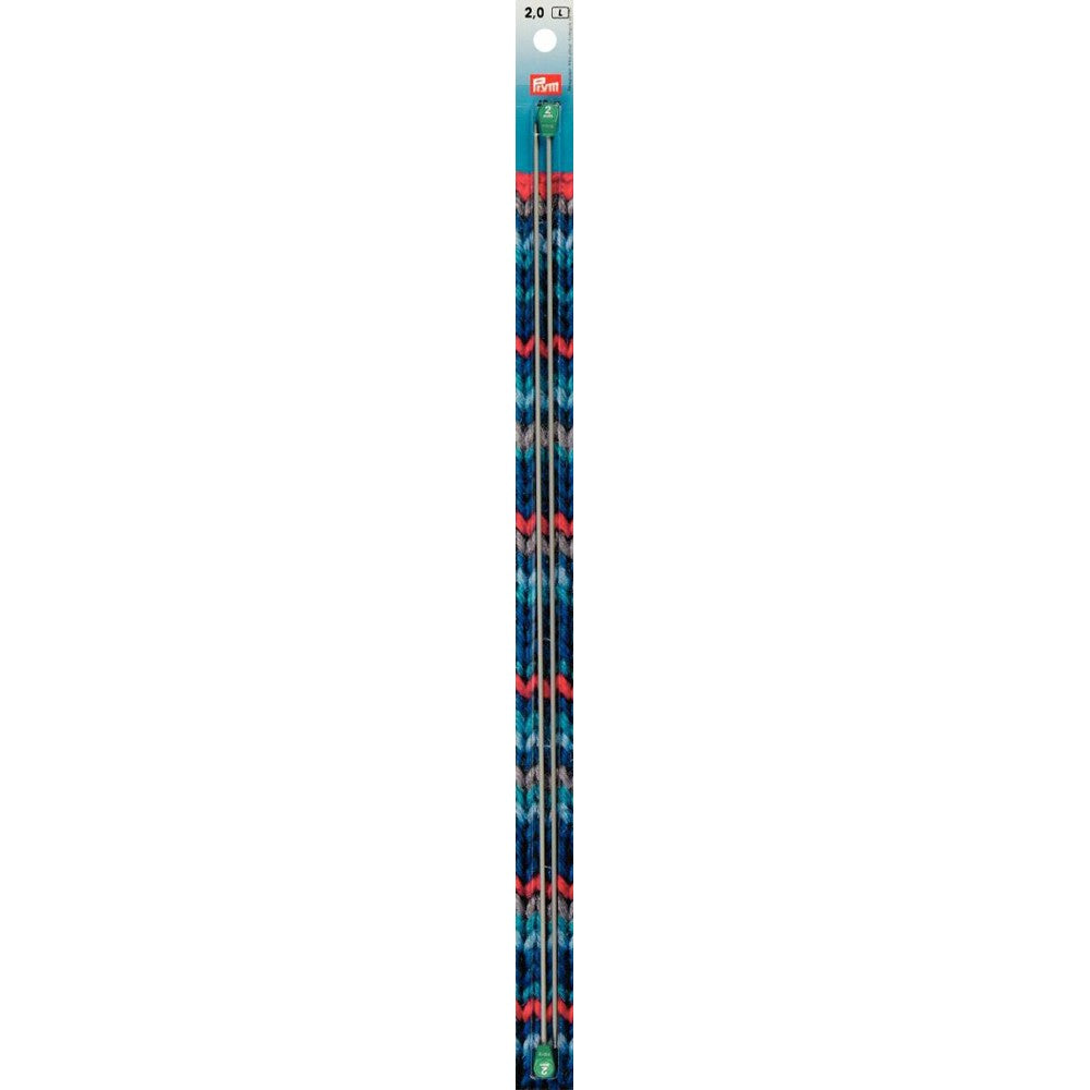 PRYM 2 mm 40 cm Aluminium Knitting Needles  - 191472
