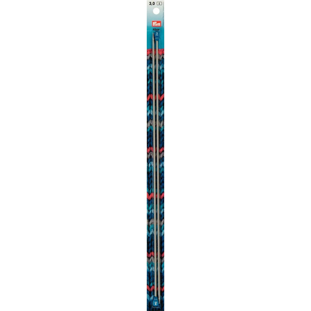 PRYM 3 mm 40 cm Aluminium Knitting Needles -  191474