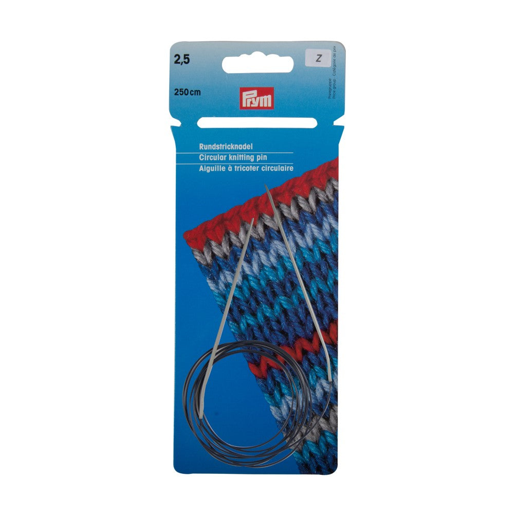PRYM 2.5 mm 250 cm Aluminium Circular Knitting Needle - 211226