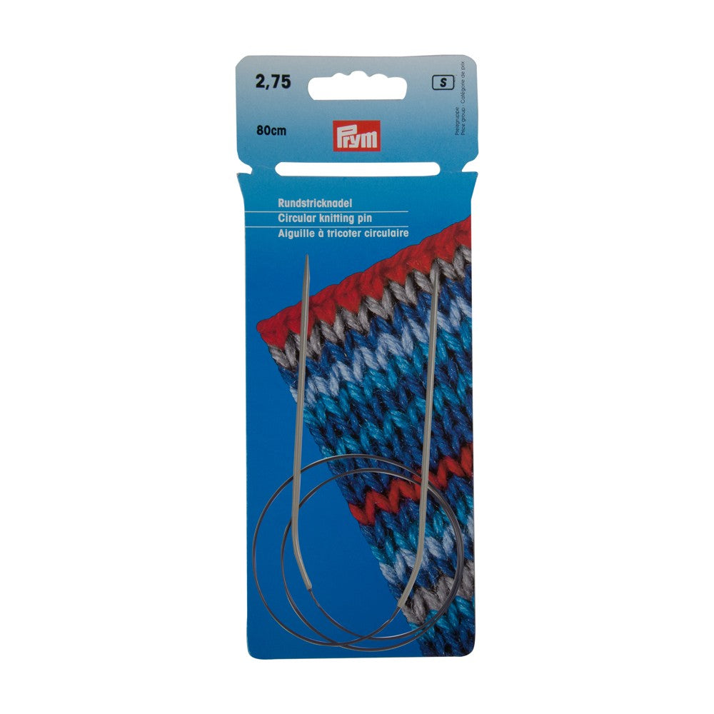 PRYM 2.75 mm 80 cm Aluminium Circular Knitting Needle - 211229