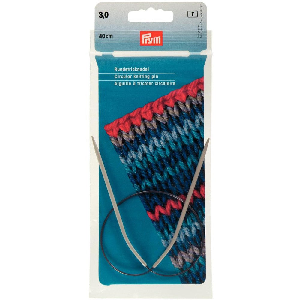 PRYM 3 mm 40 cm Aluminium Circular Knitting Needle -211230