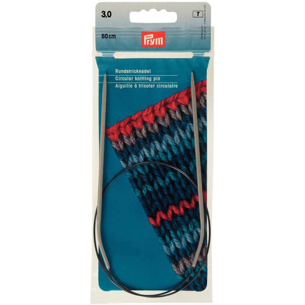 PRYM 3 mm 60 cm Aluminium Circular Knitting Needle - 211232