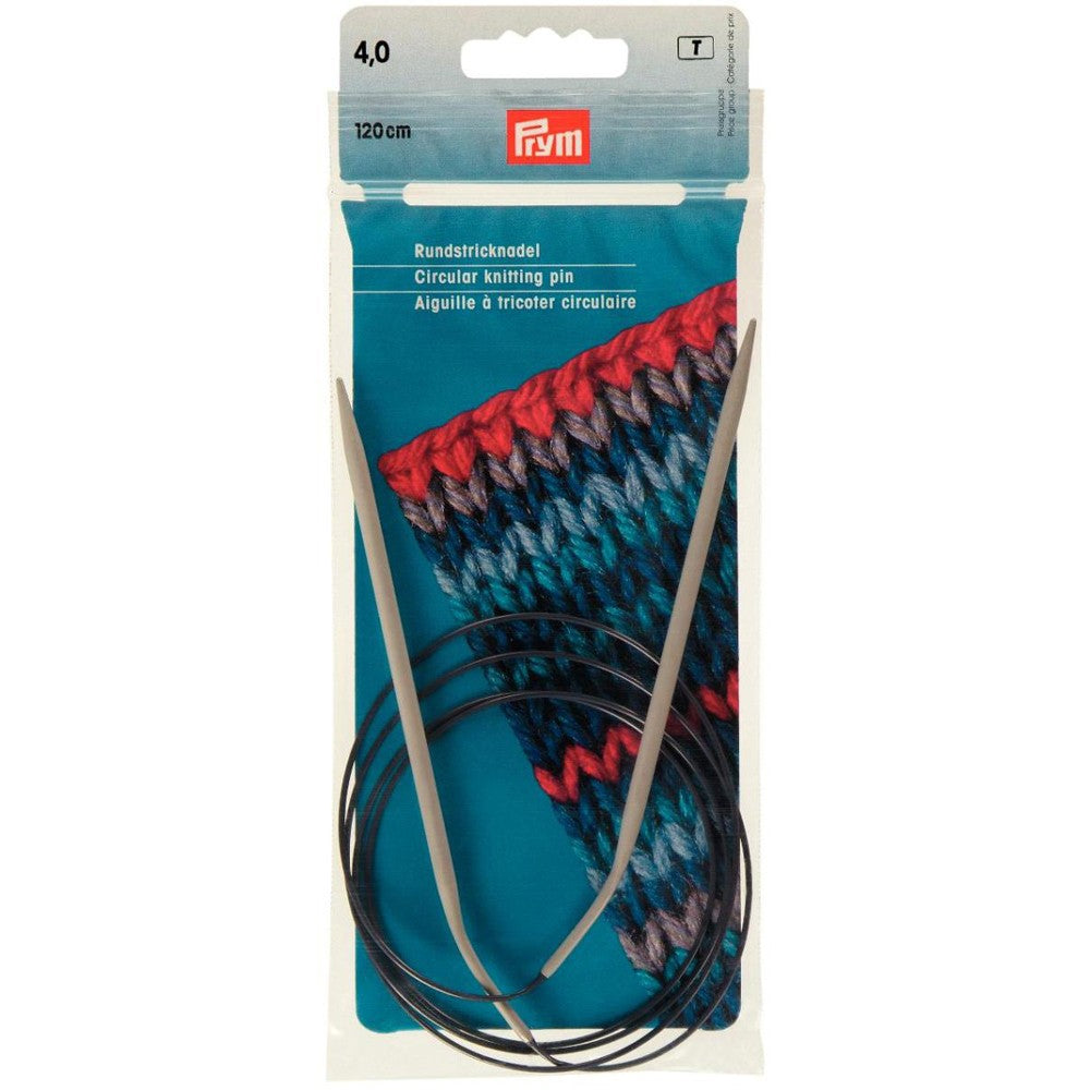 PRYM 4 mm 120 cm Aluminium Circular Knitting Needle - 211268