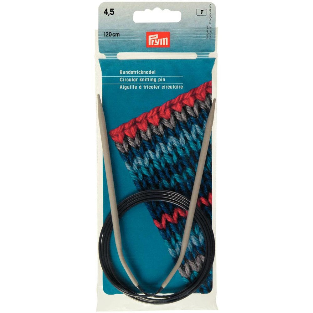 PRYM 4.5 mm 120 cm Aluminium Circular Knitting Needle - 211283