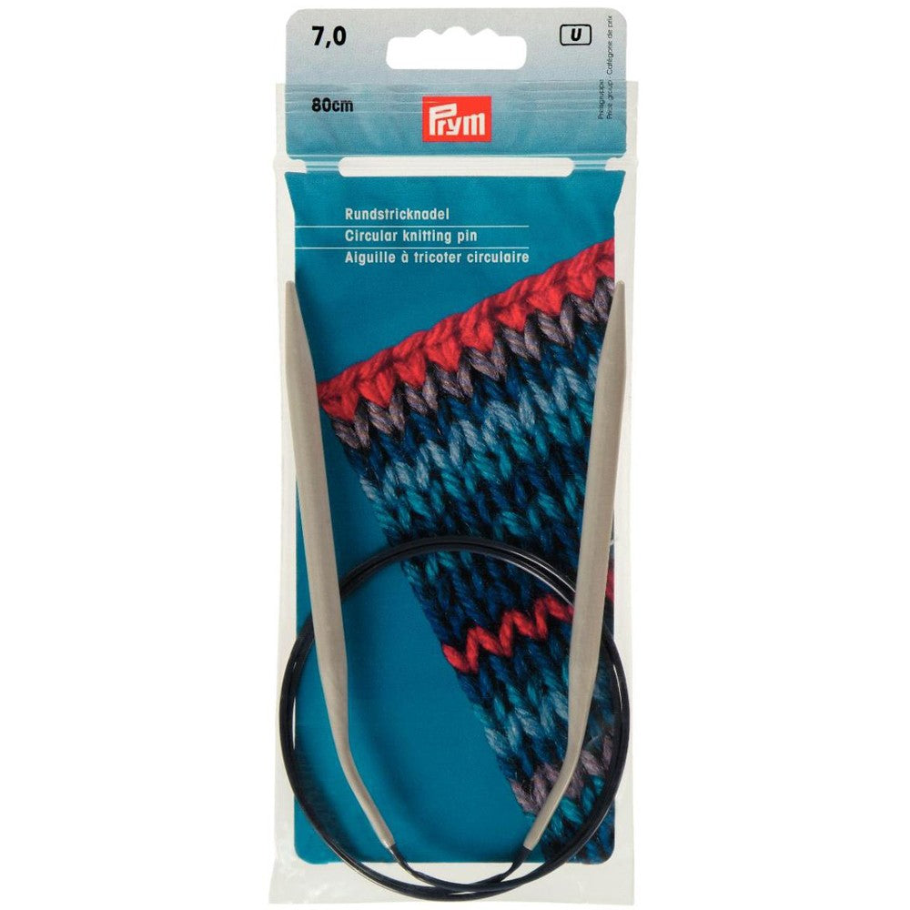 PRYM 7 mm 80 cm Aluminium Circular Knitting Needle - 211387