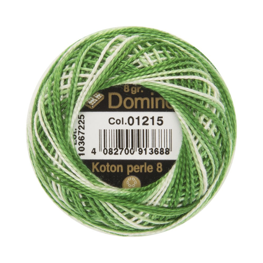 Domino Cotton Perle Size 8 Embroidery Thread (8 g), Variegated - 4598008-01215