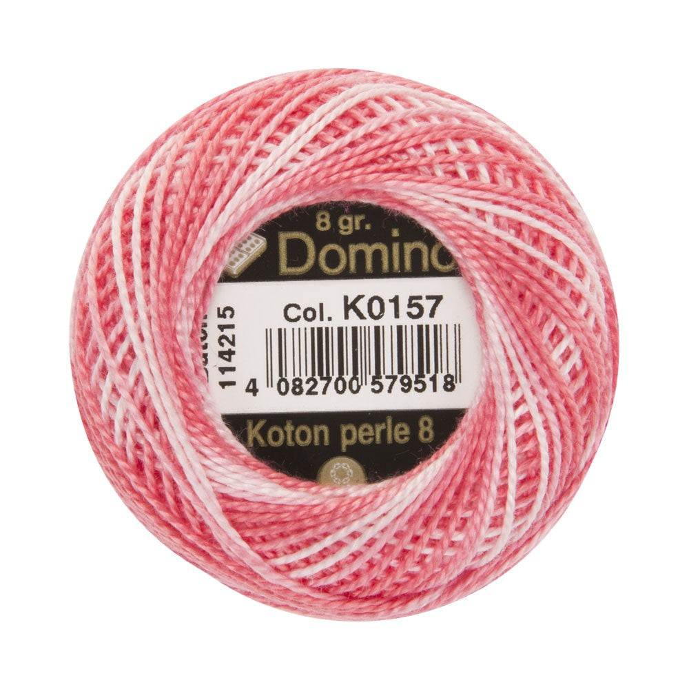 Domino Cotton Perle Size 8 Embroidery Thread (8 g), Variegated - 4598008-K0157