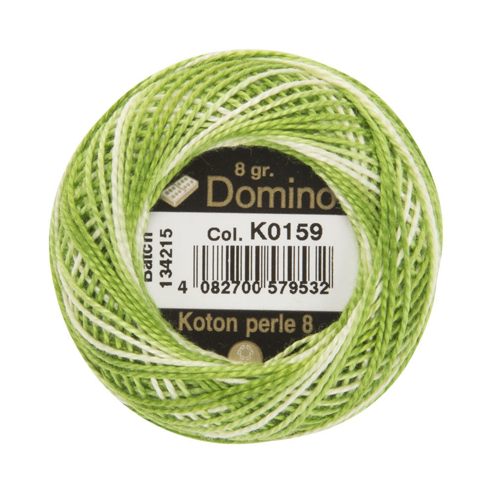 Domino Cotton Perle Size 8 Embroidery Thread (8 g), Variegated - 4598008-K0159
