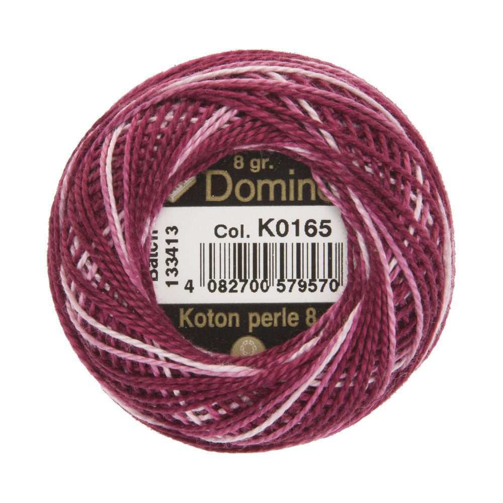 Domino Cotton Perle Size 8 Embroidery Thread (8 g), Variegated - 4598008-K0165