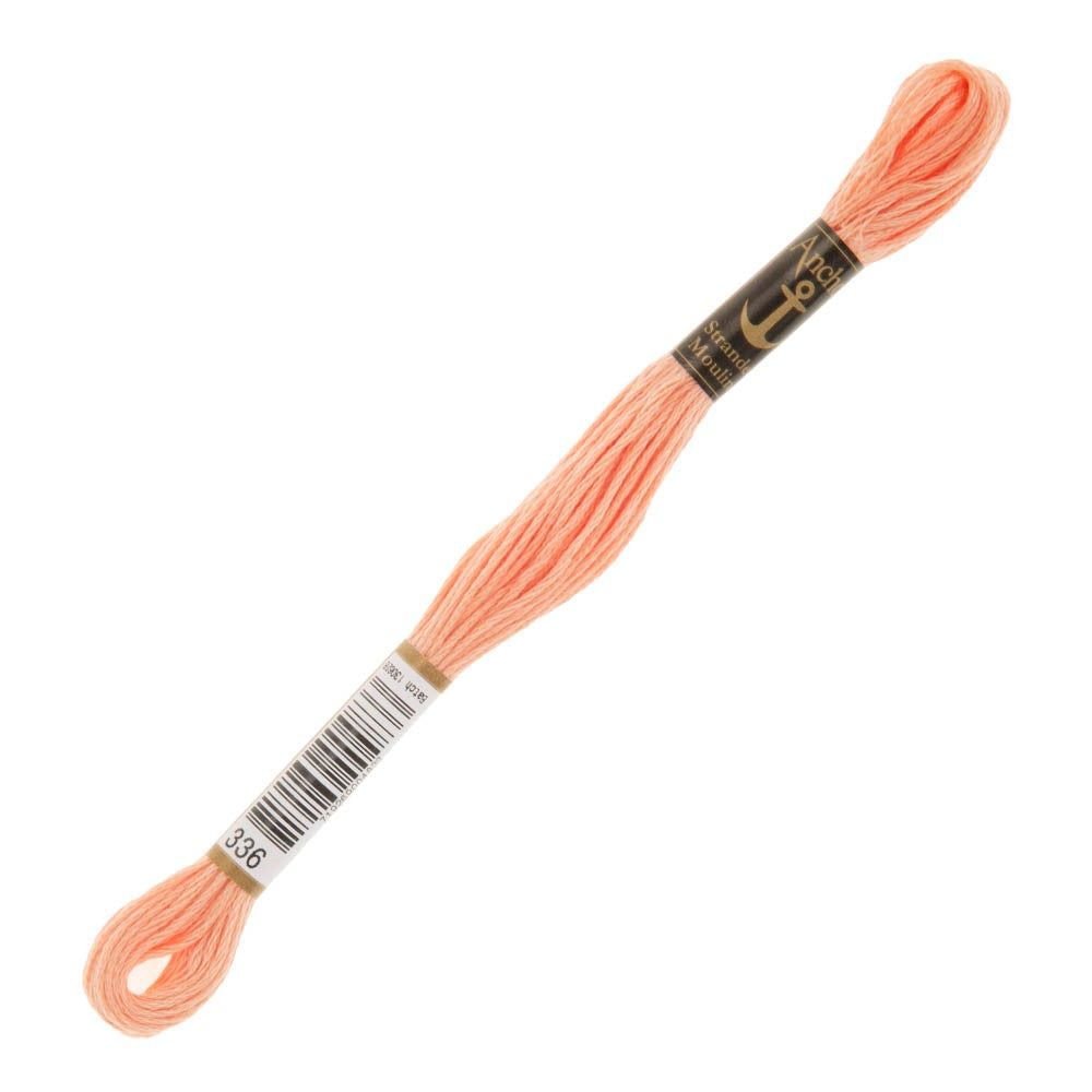 Anchor Stranded Mouline Embroidery Thread, 8m, Pink - 0336