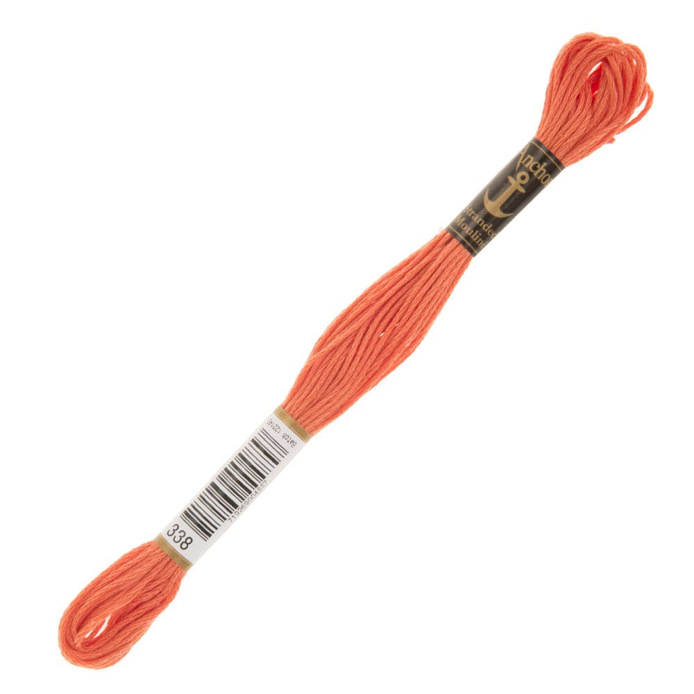 Stranded Embrider Thread Anchor Stranded Mouline Embroidery Thread, 8m, Pink - 0338