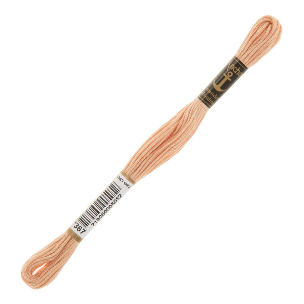 Anchor Stranded Mouline Embroidery Thread, 8m, Pink - 0367