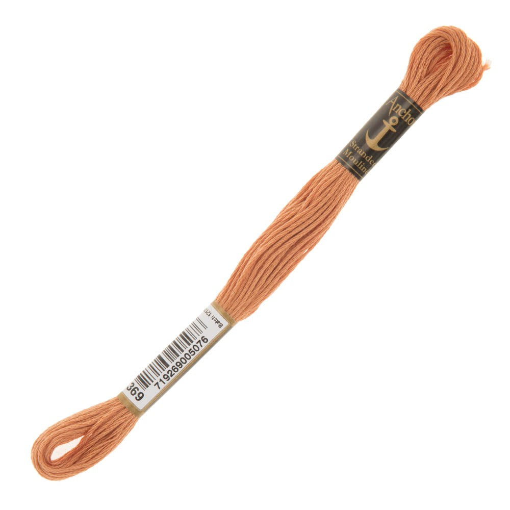 Anchor Stranded Mouline Embroidery Thread, 8m, Pink - 0369