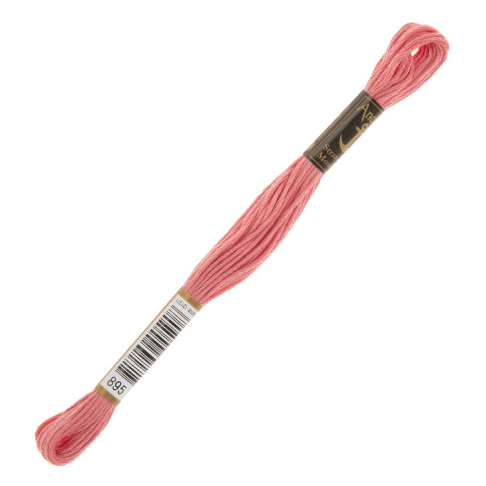 Anchor Stranded Mouline Embroidery Thread, 8m, Pink - 0895